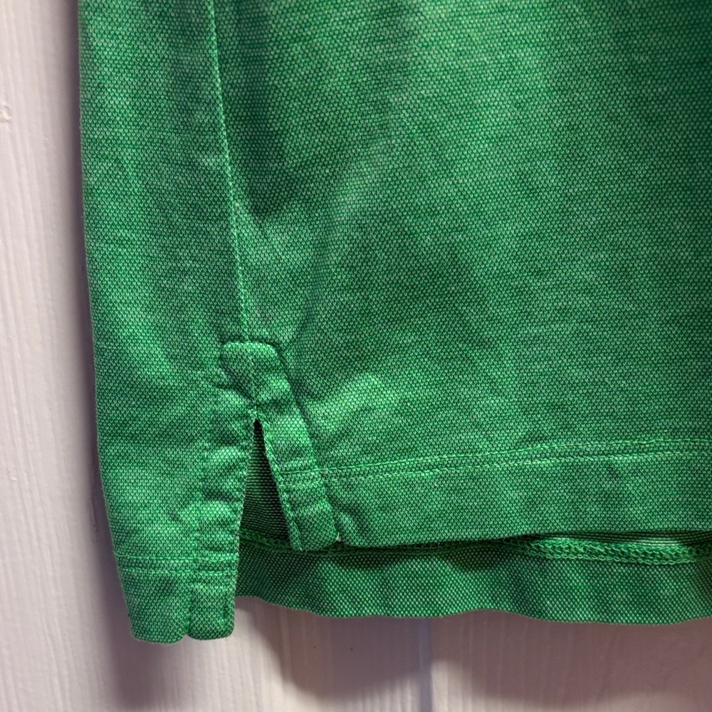 Peter Millar Green MASTERS Polo with White Trim Classic! Ladies Size Medium - Picture 8 of 9